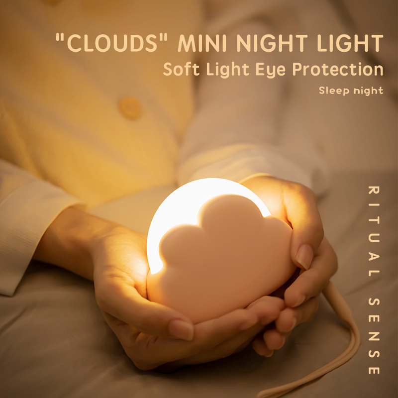 Cloud Night Light Mini USB Wir - Floating Nightstand With Led Light ulasan dan harga