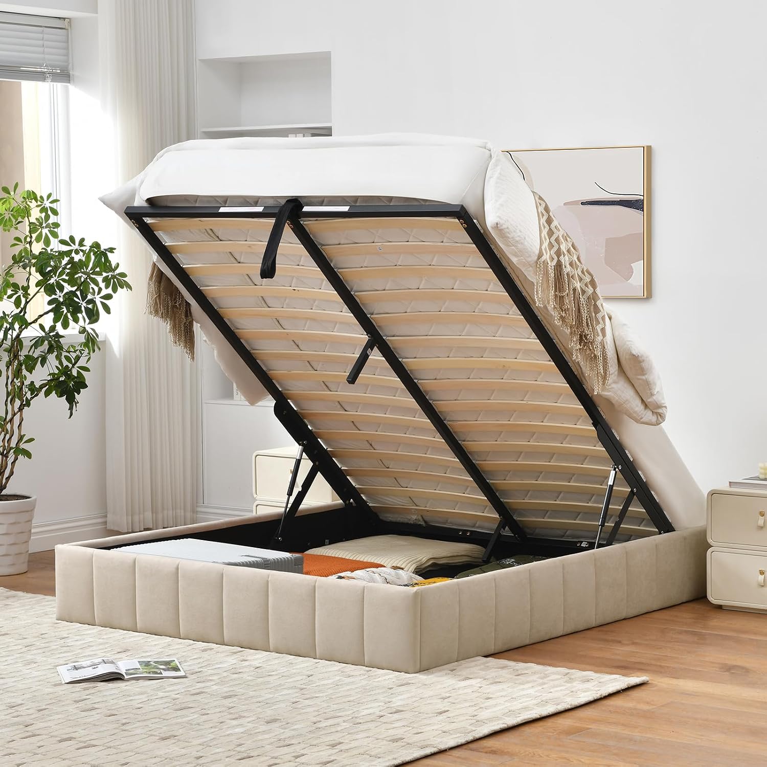 Full Size Lift Up Storage Bed  - Gas Lift Storage Bed Hydraulic ulasan dan harga
