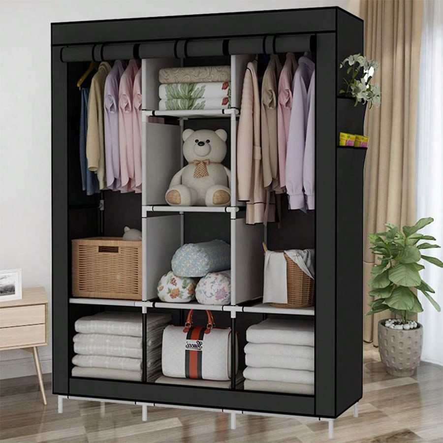 71 Inch Portable Closet Wardro - Wardrobe Closet Portable Fabric Cover ulasan dan harga