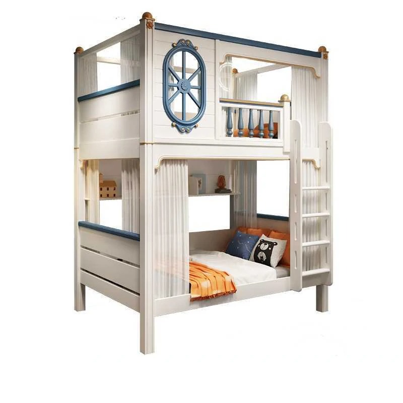 -For Luxury Kids Bedroom Furni - Bunk Bed With Stairs And Slide ulasan dan harga
