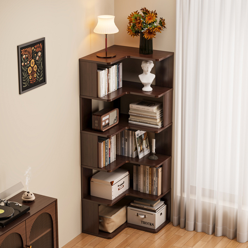 HYS solid wood corner bookshel - Storage ulasan dan harga