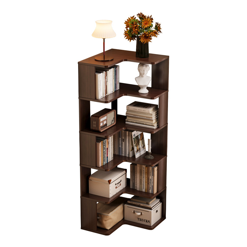 HYS solid wood corner bookshel - Storage ulasan dan harga