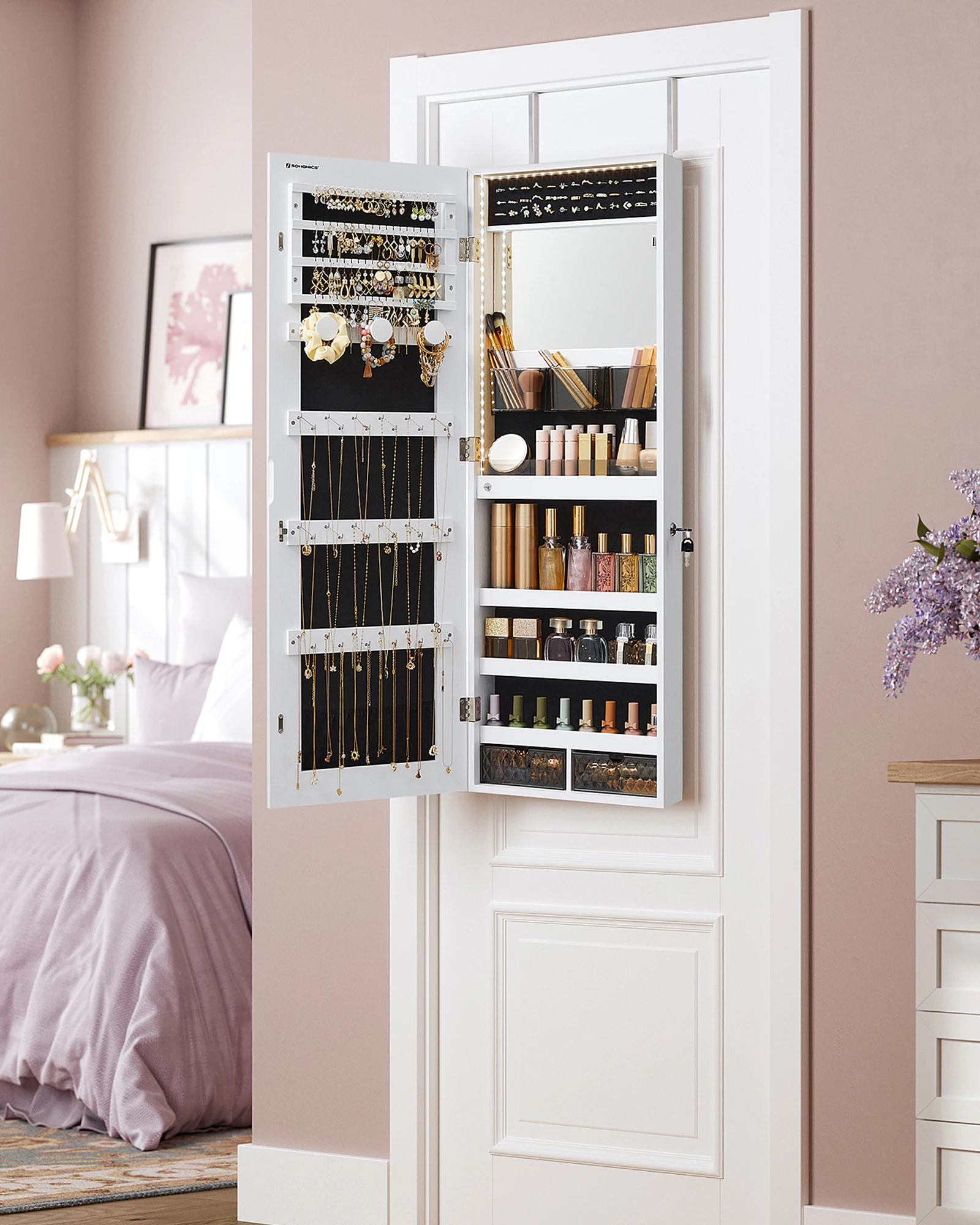 #Multifunctional Jewelry Armoi - Full Length Mirror Jewelry Armoire ulasan dan harga