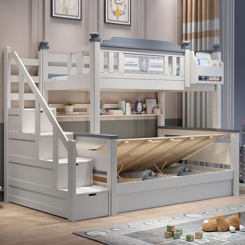 ！@2025 Cheap Wooden Kids Bedro - Bunk Bed With Stairs And Slide ulasan dan harga