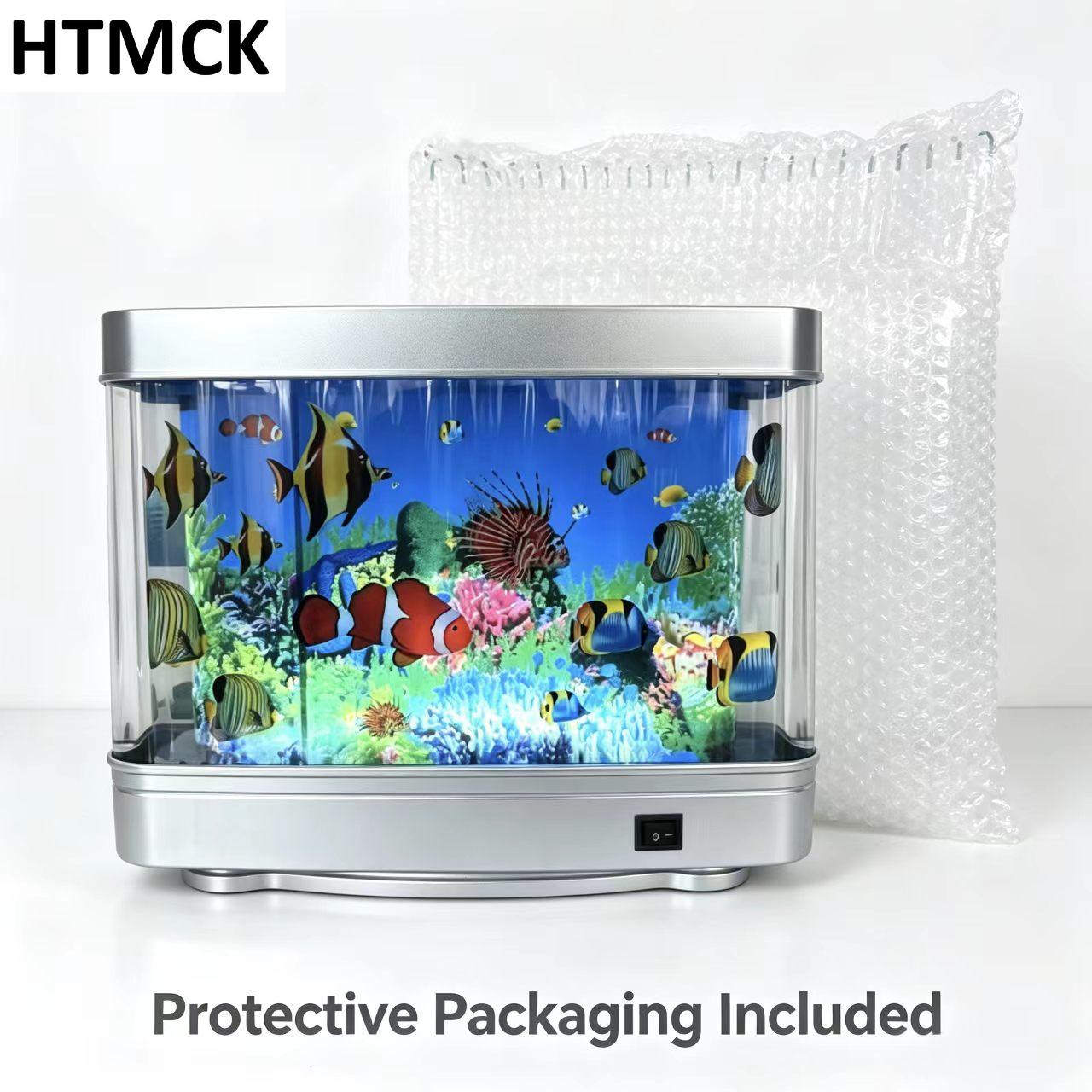 Tropical Fish Tank Lamps Artif - Floating Nightstand With Led Light ulasan dan harga