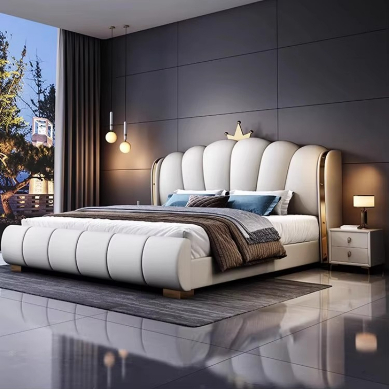 Modern Deluxe Wood Bedroom Fur - King Size Bed Frame With Storage Drawers ulasan dan harga
