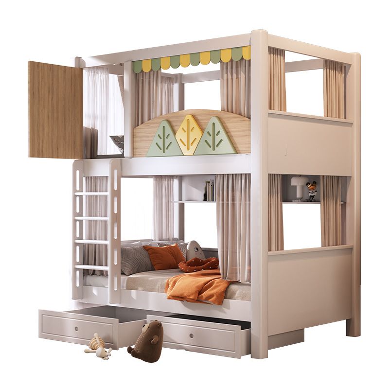 *Modern Nature Theme Kids Bunk - Bunk Bed With Stairs And Slide ulasan dan harga