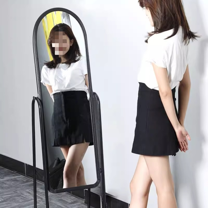Simple Metal Mobile Clothing S - Full Length Mirror Jewelry Armoire ulasan dan harga